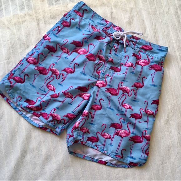 primark flamingo swim shorts